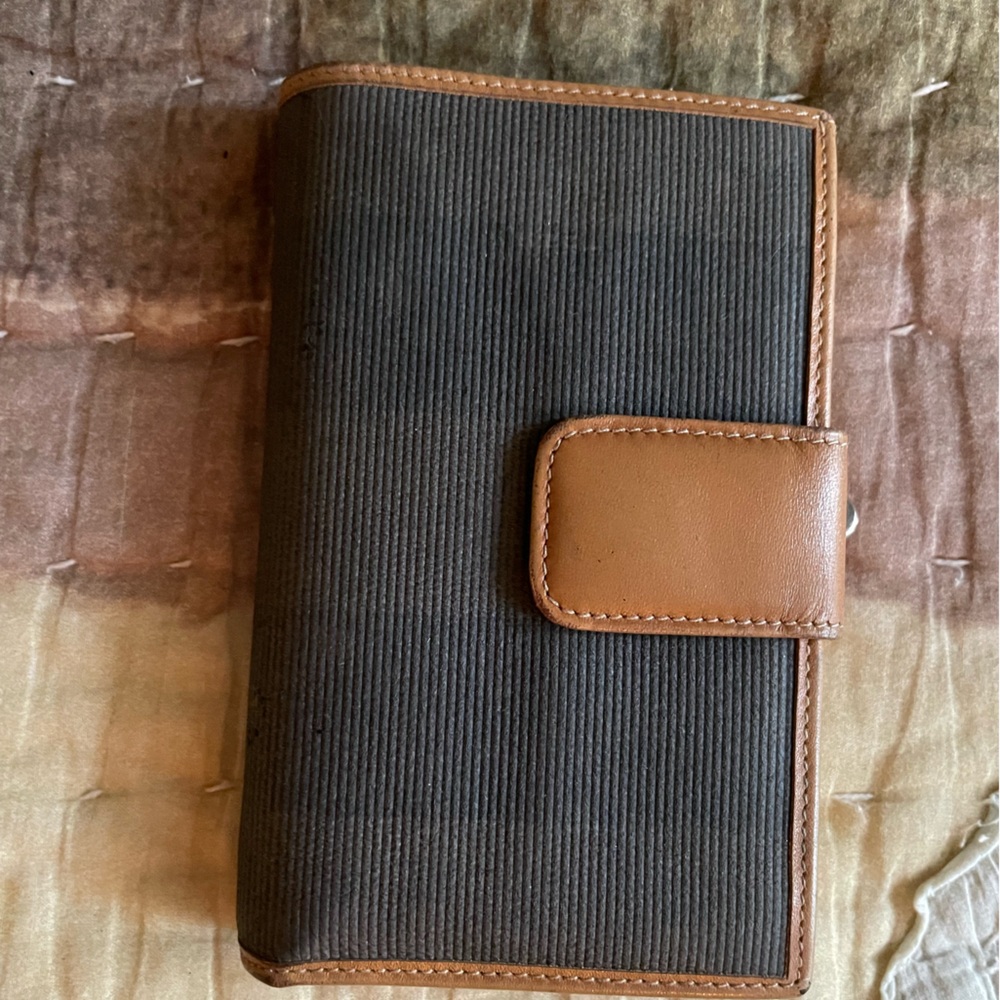 Vintage Fendi wide strip wallet